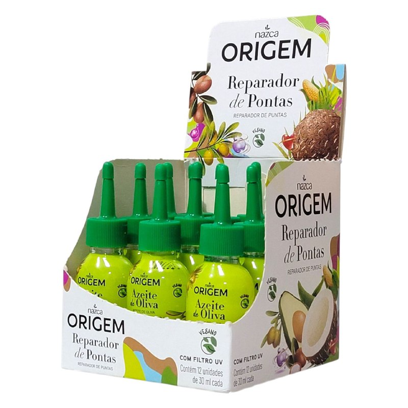 ACEITE PARA EL CABELLO DE OLIVIA REPARADOR DE PUNTAS Y LINHACA NAZCA ORIGEM 30ML