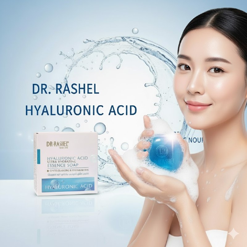 JABON FACIAL EN BARRA ULTRAHIDRATANTE CON ACIDO HIALURONICO 100G, DISEÑADO PARA LIMPIAR SUAVEMENTE MIENTRAS HIDRATA PROFUNDAMENTE LA PIEL DRA RASHEL