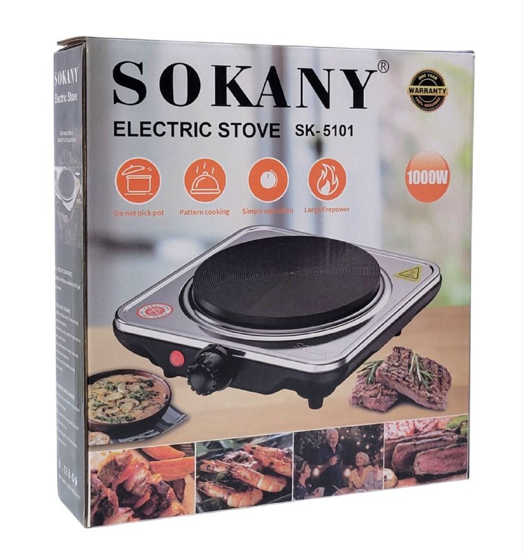 MAQUINA ESTUFA ELECTRICA, GRAN POTENCIA, 1000W FUERZA, SIMPLE DE USAR SOKANY SK-5101