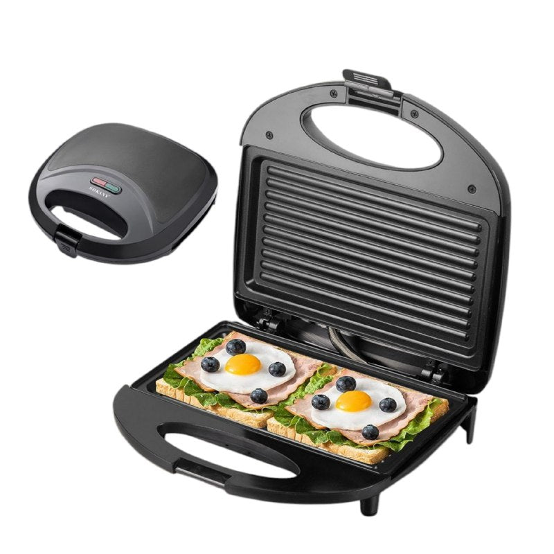 MAQUINA PARRILLA ELECTRICA SK-BBQ-142, RECUBRIMIENTO ANTIADHERENTE DE PLASTICO RESISTENTE AL CALOR, INDICADOR DE ENCENDIDO, 800W FUERZA, CALEFACCION DE DOBLE CARA SOKANY