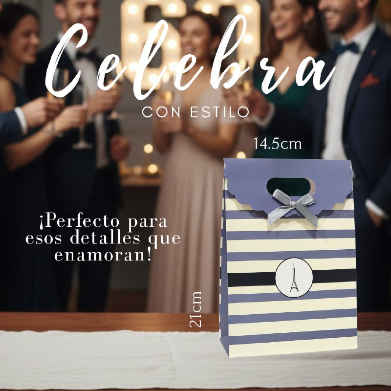 BOLSA DE REGALO MEDIANA 14.5X21CM