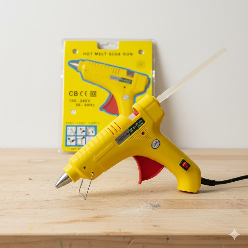 HERRAMIENTA PISTOLA DE SILICONA CALIENTE DE 100W DE POTENCIA RAPIDA Y SEGURA GLUEGUN GT-10