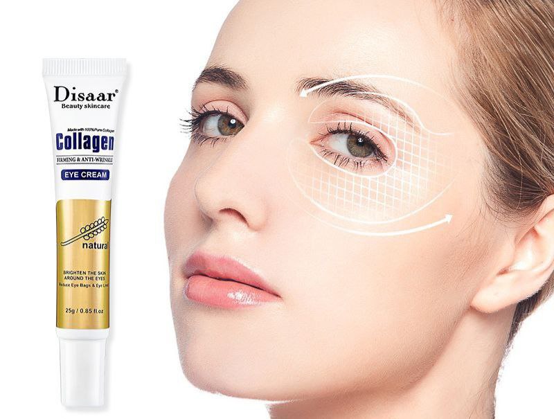CREMA FACIAL DE OJOS CON COLAGENO PARA OJERAS, BOLSAS Y LINEAS FINAS DISAAR 25G