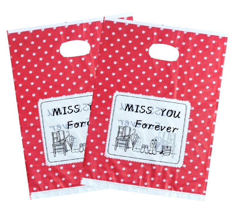 BOLSA DE REGALO PLASTICA MEDIANA 25X35CM, PAQUETE 100UND