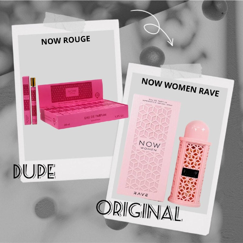 PERFUME EN TUBO PARA DAMA NOW ROUGE EDP 35ML (M)