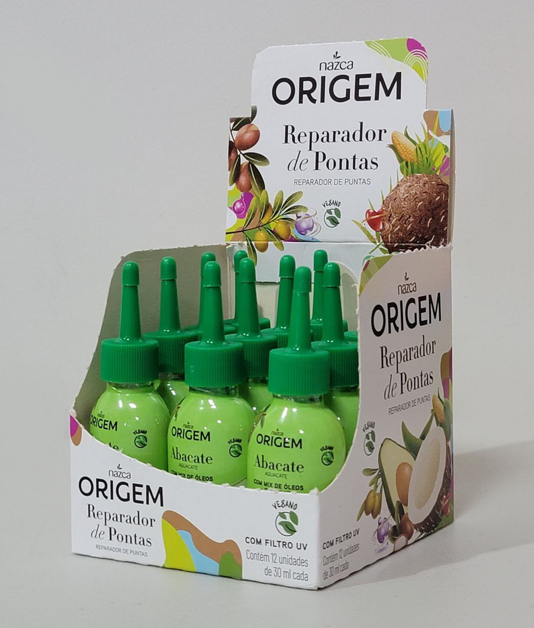 ACEITE PARA EL CABELLO DE AGUACATE REPARADOR DE PUNTAS Y MIX DE OLEOS NAZCA ORIGEM 30ML