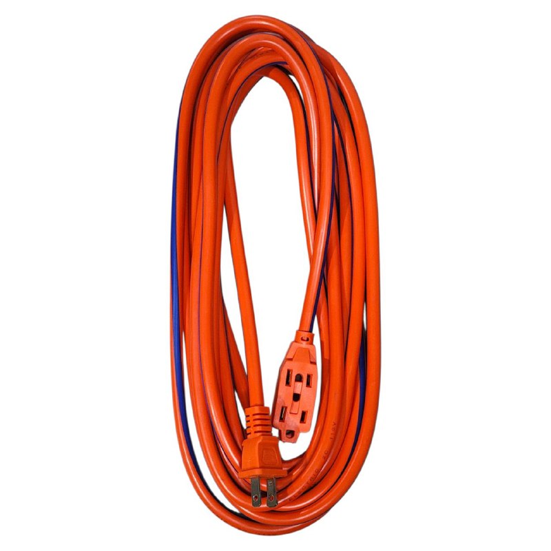 REGLETA EXTENSION CABLE DE 20 PIES, CABLE CONECTADO A TIERRA, ALTA RESISTENCIA INTERIOR O EXTERIOR, FLEXIBLE Y DURADERO VIVE