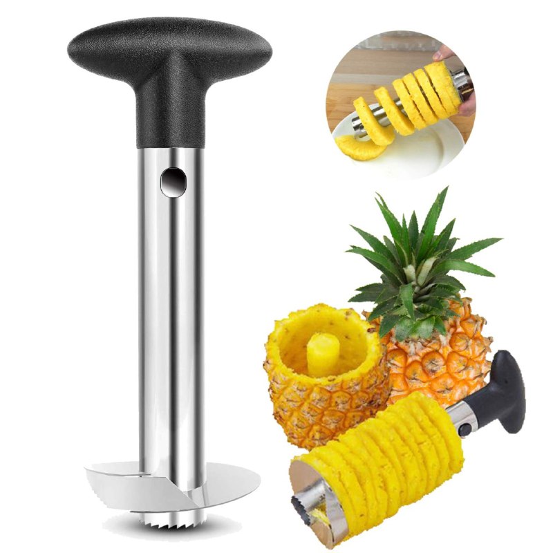 MAQUINA REBANADORA MANUAL DE PIÑA DE ACERO INOXIDABLE, CORTA TU PIÑA EN REBANADAS SIN ESFUERZOS CENTURY