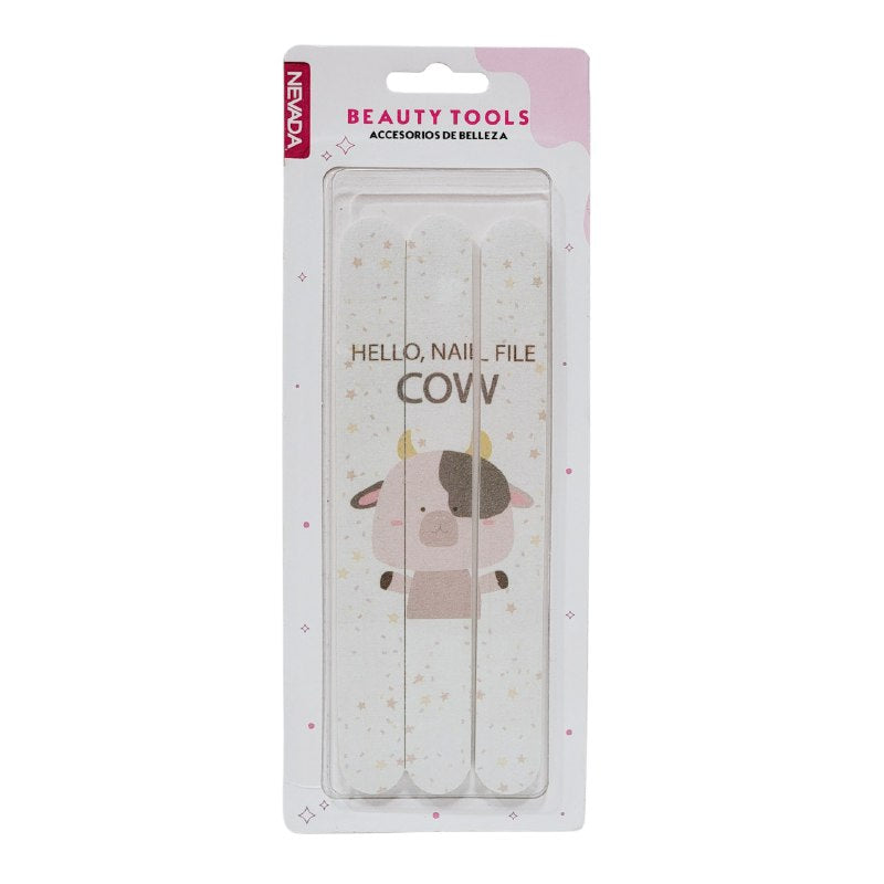 SET MANICURE LIMA PARA UÑAS SET DE 3 UND, ACCESORIOS DE BELLEZA NEVADA BEAUTY TOOLS