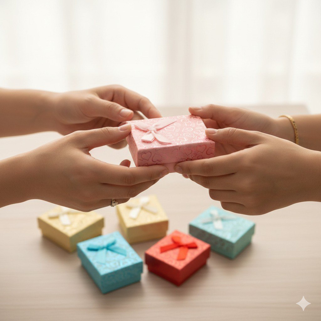 CAJA DE REGALO PARA SET DE JOYERIA 7X9CM