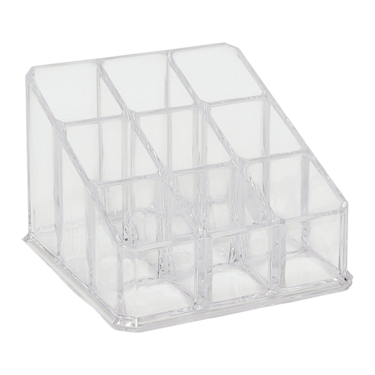 ORGANIZADOR DE MAQUILLAJE ESCALONADO ACRILICO 6X8.5X9CM