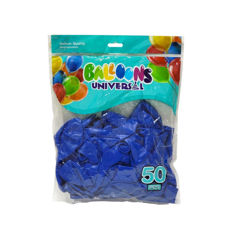 DECORACION ADORNO PAQUETE DE GLOBOS DE LATEX PARA CUMPLEAÑOS 50UND BALLOONS UNIVERSAL