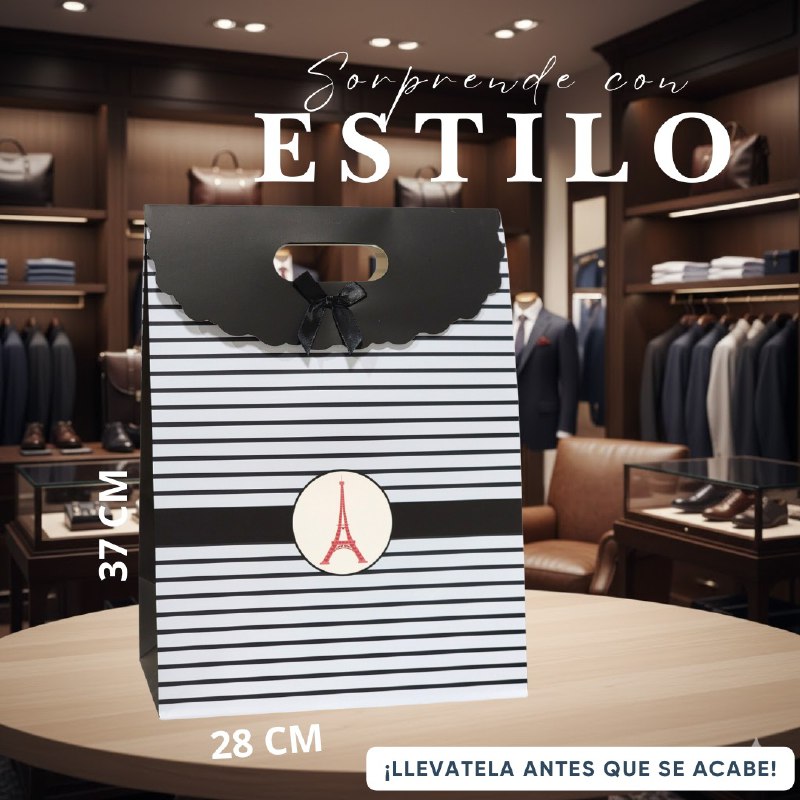 BOLSA DE REGALO EXTRA GRANDE 28X37CM