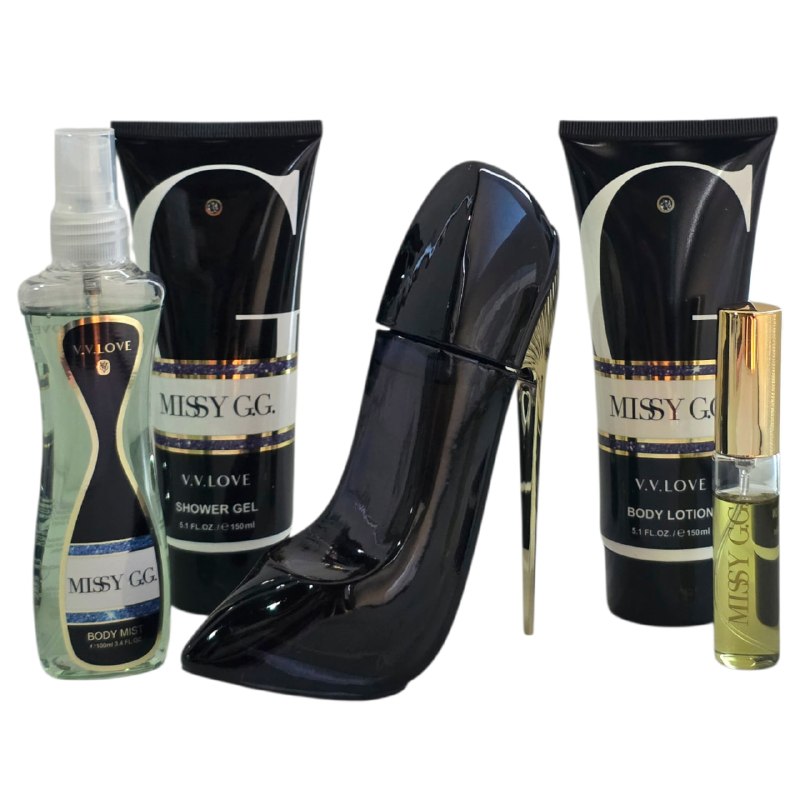 SET VV LOVE MISSY GG EDP 100ML, EDP 10ML, SHOWER GEL 150ML, BODY LOTION 150ML, SPLASH 100ML (M)