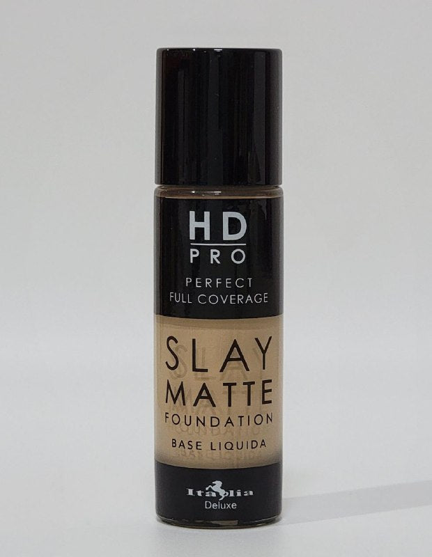 BASE DE MAQUILLAJE LIQUIDA LIVIANA LIBRE DE ACEITE ACABADO MATE TONO 18 PORCELAIN ITALIA DELUXE HD PRO PERFECT FULL COVERAGE SLAY MATTE 30ML