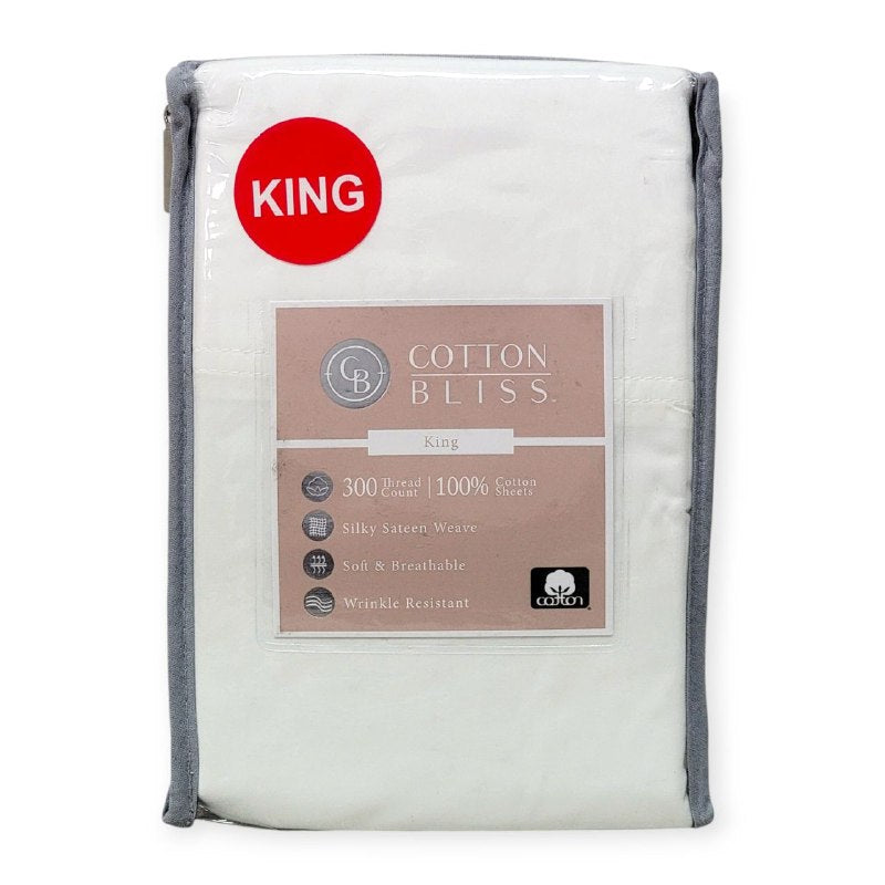 FUNDAS PARA ALMOHADAS EN SET KING TEJIDO DE SATEN SUAVE, RESISTENTE A LAS ARRUGAS COTTON BLISS 51X102CM 2UND