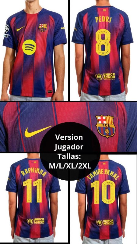 CAMISETA DE FUTBOL PARA HOMBRE VARIOS EQUIPOS