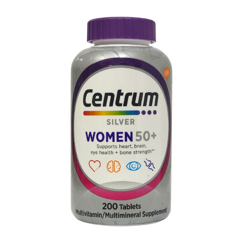 VITAMINAS EN TABLETAS PARA MUJERES DE 50+ PARA LA SALUD DEL CORAZON,CEREBRO, OJOS,ETC CENTRUM 200UND
