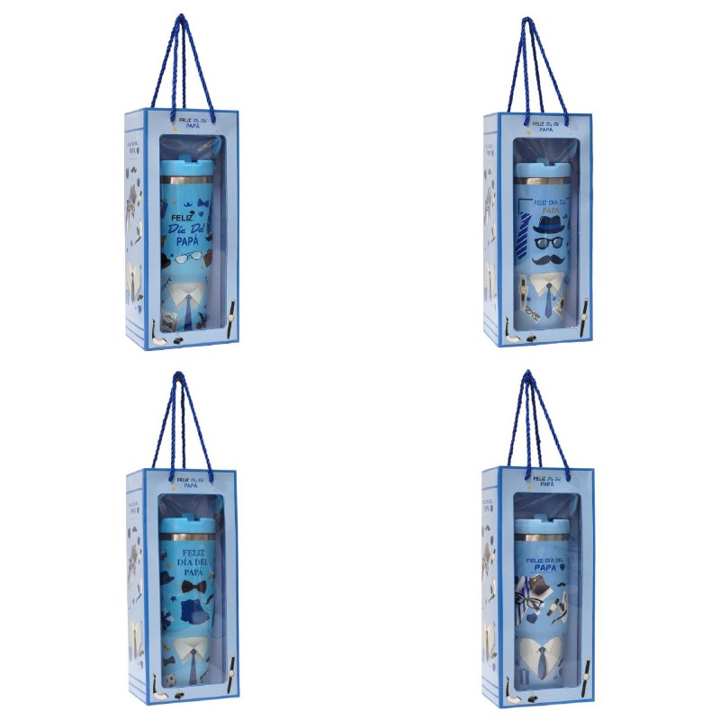 BOTE TERMICO DE REGALO PARA PADRE PARA BEBIDAS FRIAS Y CALIENTES BENELI HOME