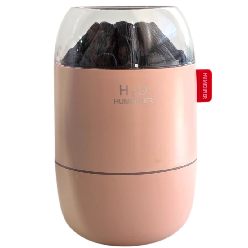 HUMIFICADOR CON LUZ CALIDA ESTILO VOLCAN, ELEGANTE FRESCO Y COMPACTO H2O 14X9CM