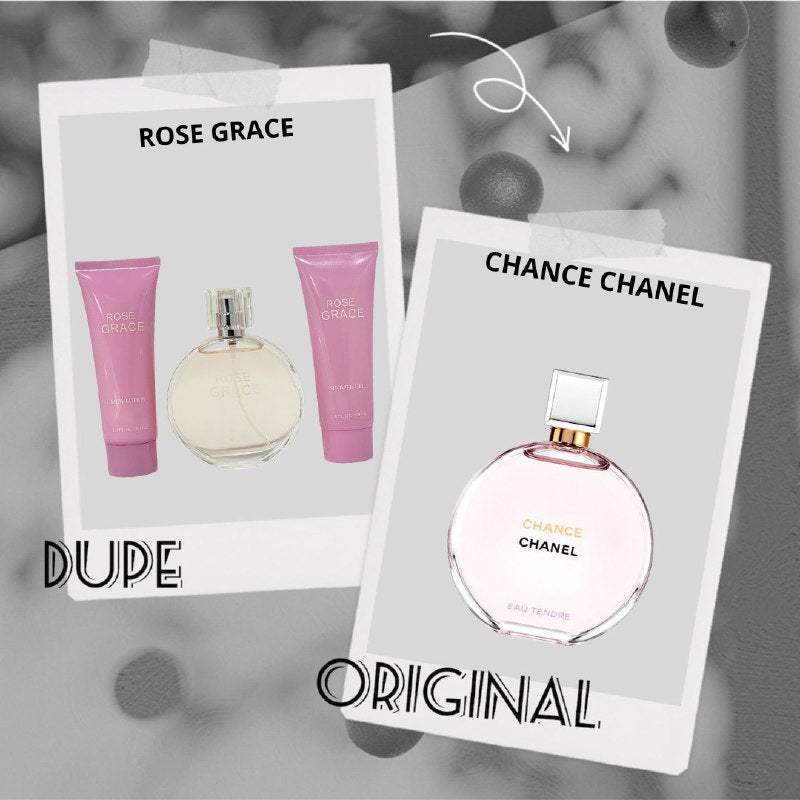 SET ROSE GRACE EDP 100ML, BODY LOTION 80ML, SHOWER GEL 80ML (M)