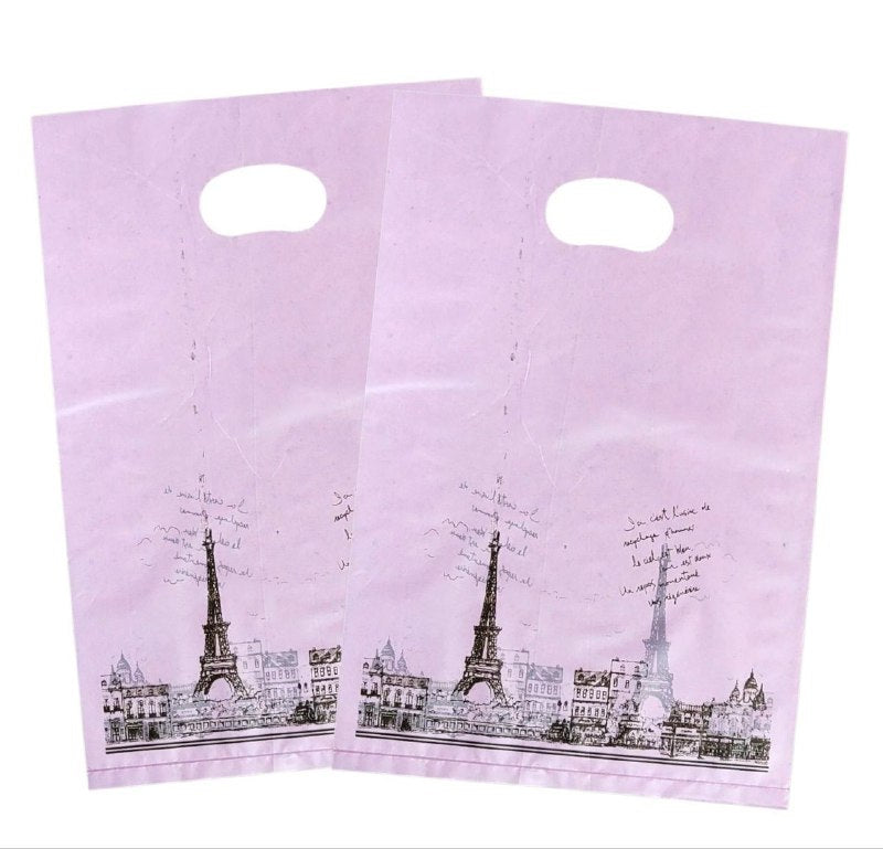 BOLSA DE REGALO PLASTICA PEQUEÑA 20X30CM, PAQUETE 100UND