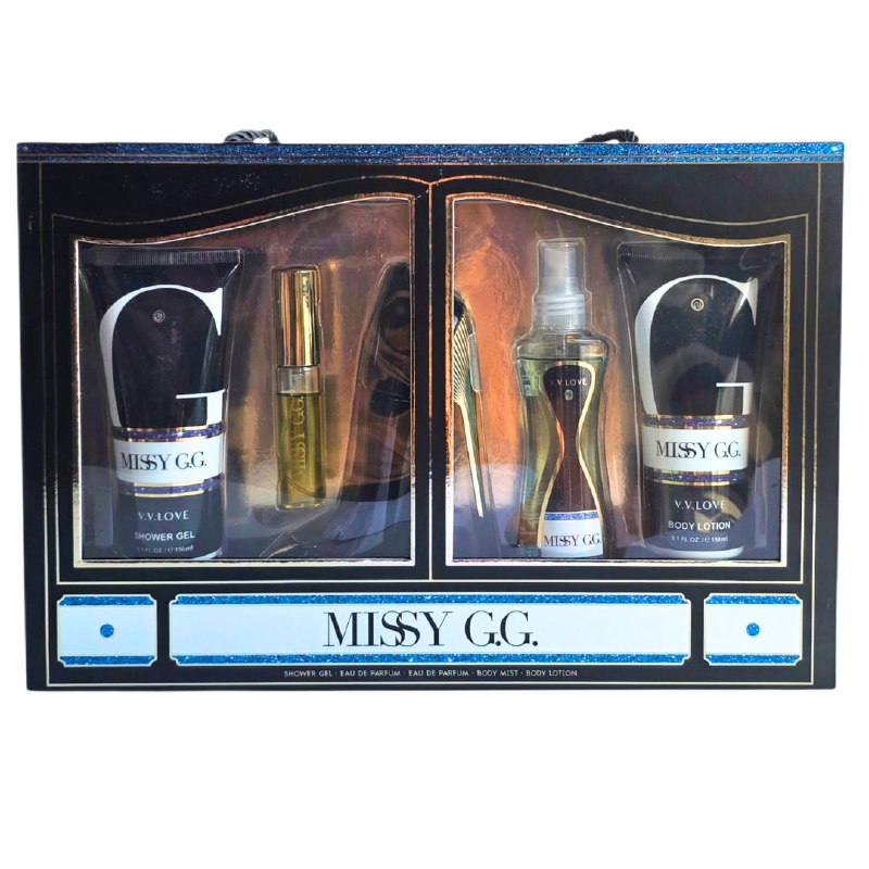 SET VV LOVE MISSY GG EDP 100ML, EDP 10ML, SHOWER GEL 150ML, BODY LOTION 150ML, SPLASH 100ML (M)