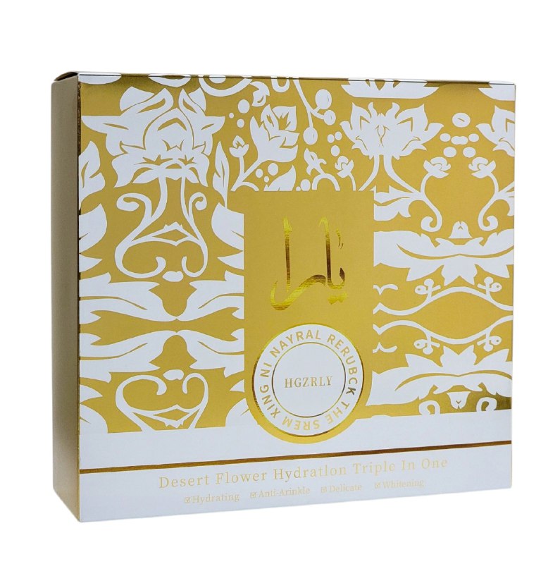 CREMA FACIAL EN SET DE CUIDADO FACIAL, HIDRATACION TRIPLE EN UNO FLOR DEL DESIERTO ANTIARRUGAS Y BLANQUEADOR, TONICO 100ML, LECHE ESENCIAL 100ML, CREMA FACIAL 50G HGZRLY DUPE DE LATTAFA YARA TOUS