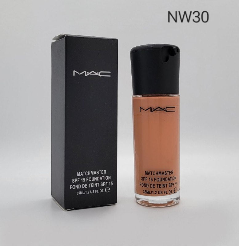 BASE LIQUIDA MATCHMASTER SPF 15 FOUNDATION, 3 TONOS MAC 35ML / PRECIO EN ROJO ES POR CAJA