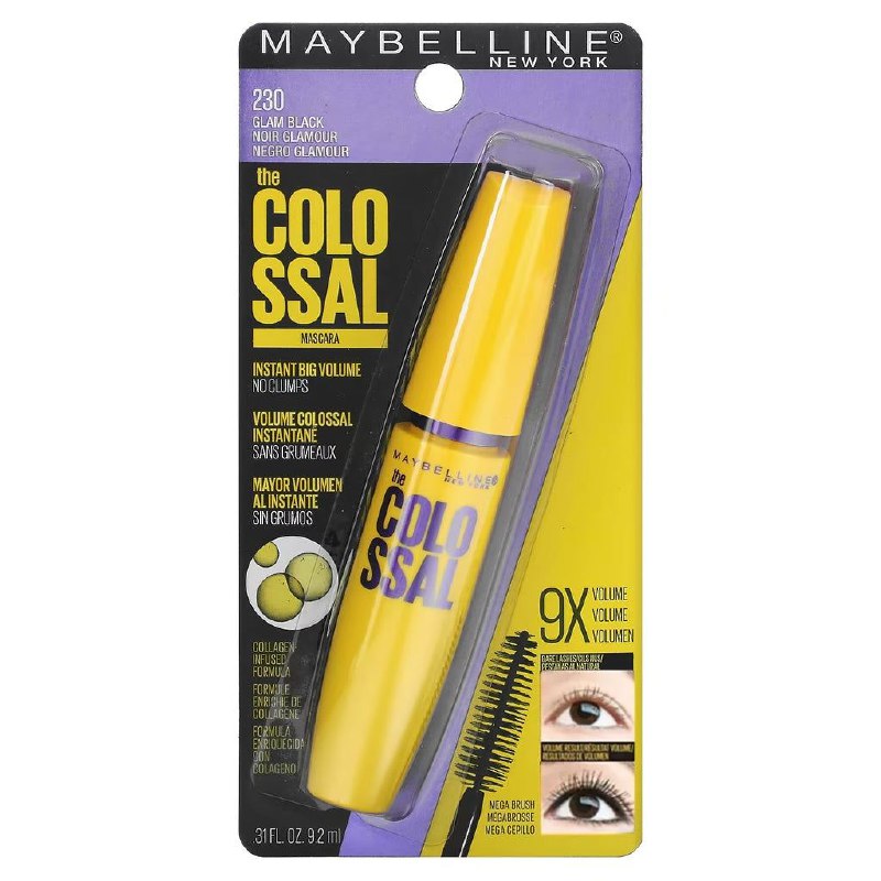 MASCARA PARA PESTAÑAS CON COLAGENO MAYBELLINE NEW YORK 230 9.2ML