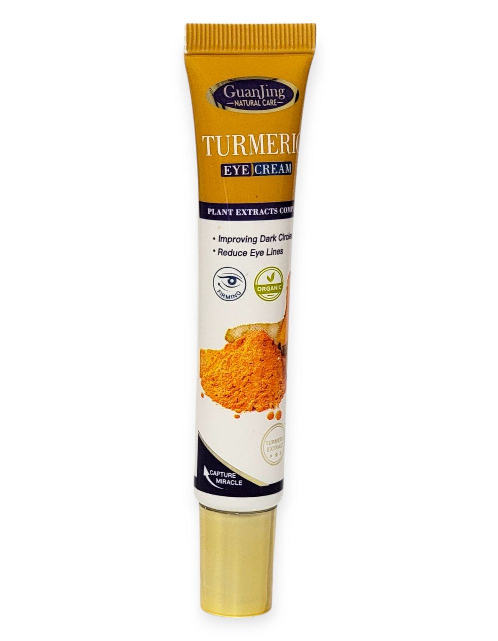 CREMA FACIAL PARA CONTORNO DE OJOS, CON CURCUMA, REDUCE LAS OJERAS, LINEAS DE LOS OJOS, HIDRATA Y BLANQUEA GUAJING NATURAL CARE EYE CREAM 25G