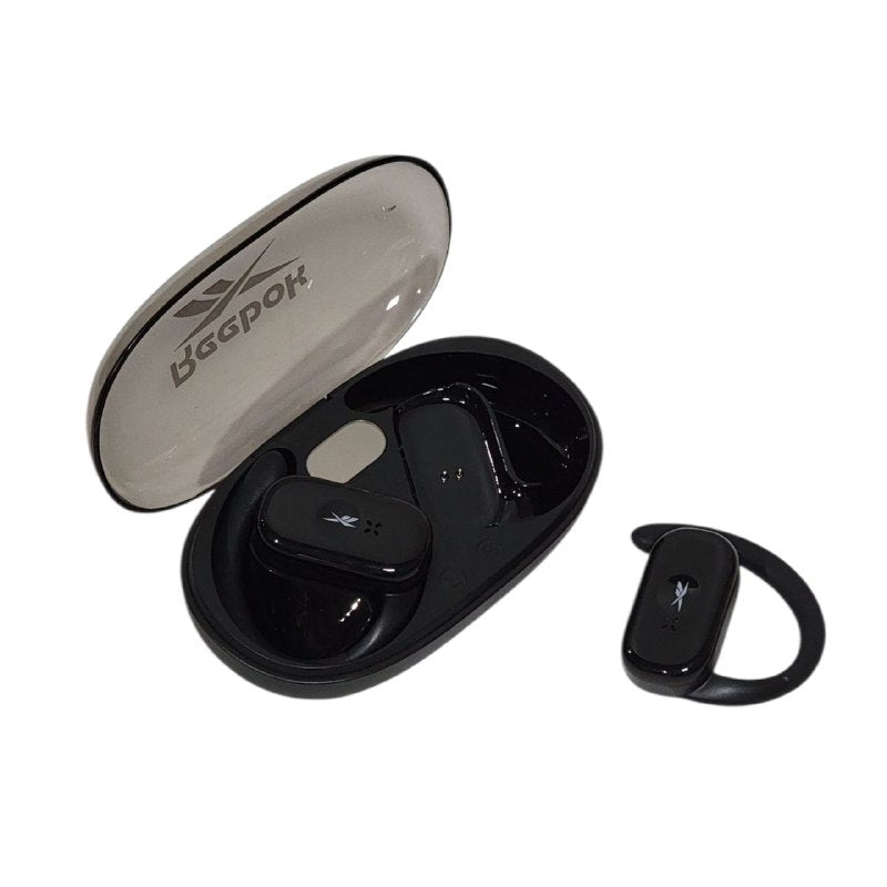AUDIFONOS AURICULARES INALAMBRICOS ABIERTOS, BATERIA 18H, 3 CARGAS ADICIONALES 4.5H, ESTUCHE DE CARGA CON PANTALLA TACTIL REEBOK