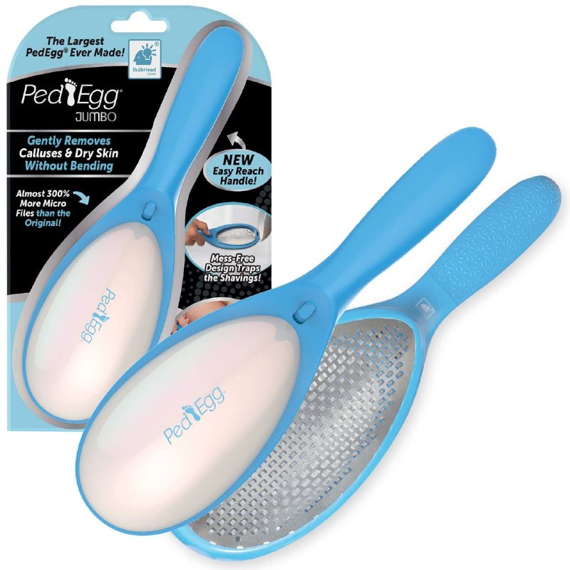 LIMA PARA PIES DE PEDICURA EXTRAGRANDE ELIMINA CALLOS Y PIEL SECA PED EGG