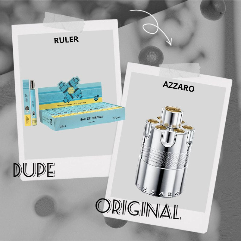 PERFUME EN TUBO PARA HOMBRE RULER EDP 35ML (H) (AROMA SIMILAR AZZARO)