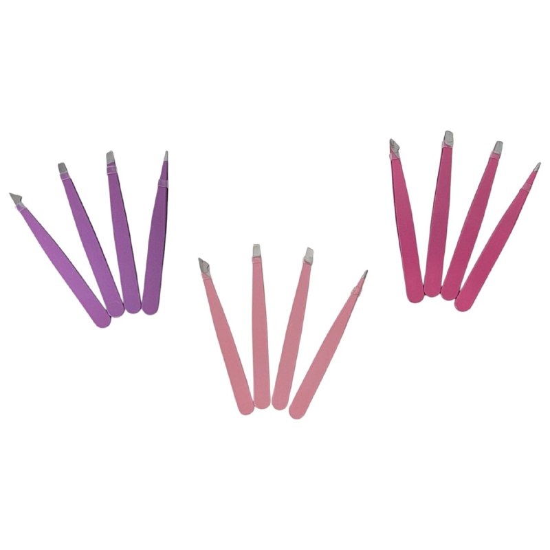 SET DE PINZAS PARA CEJAS, CON PUNTAS DIFERENTES RUBYU FACE BEAUTY MASTER