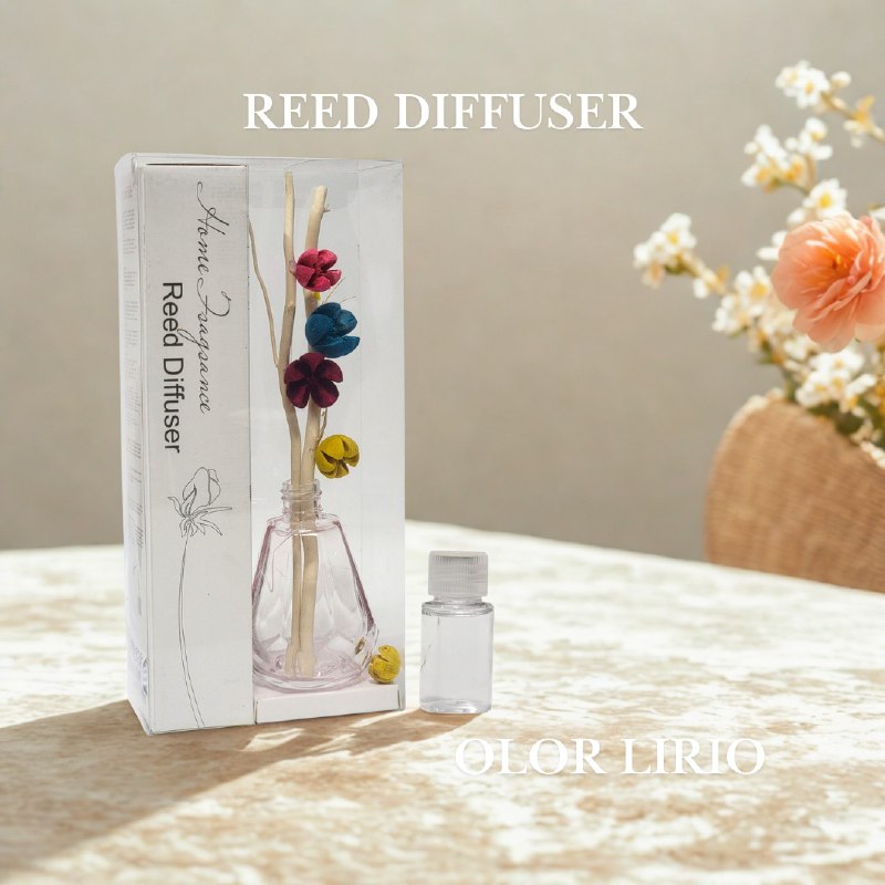AMBIENTADOR AROMATIZANTE DIFUSOR DE VARILLAS PARA EL HOGAR DE AROMA CONTINUO SIN HUMO NI GOTEO, 4 AROMAS REED DIFFUSER