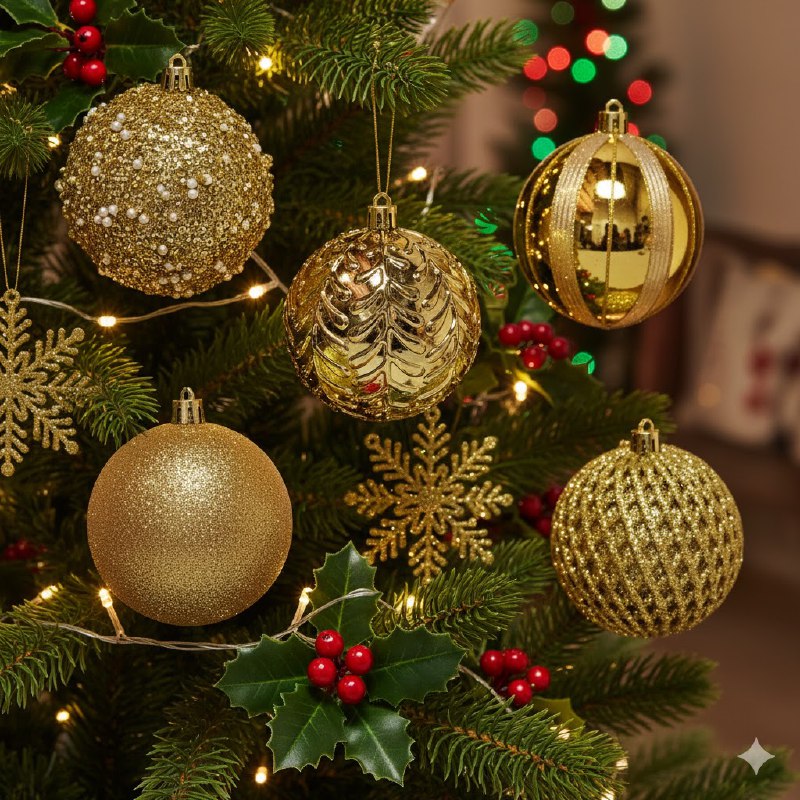 DECORACION ADORNO NAVIDEÑO PAQUETE DE 16 BOLAS DECORATIVAS, 8CM 49X49X65 IDEALES PARA DARLE UN TOQUE UNICO A TU ARBOL DE NAVIDAD