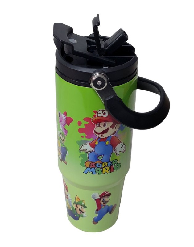 TERMO DE ACERO INOXIDABLE MARIO BROS 900ML