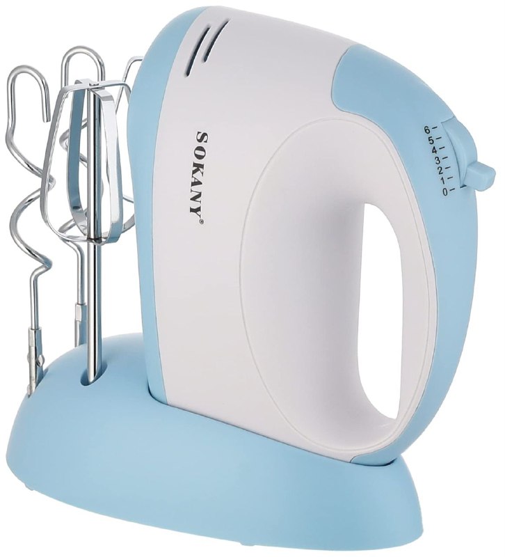 MAQUINA BATIDORA DE MANO 300W DE FUERZA Y 6 VELOCIDADES SK-6625 SOKANY
