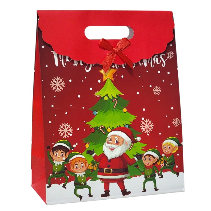 BOLSA DE REGALO NAVIDEÑA MEDIANA 31X24CM