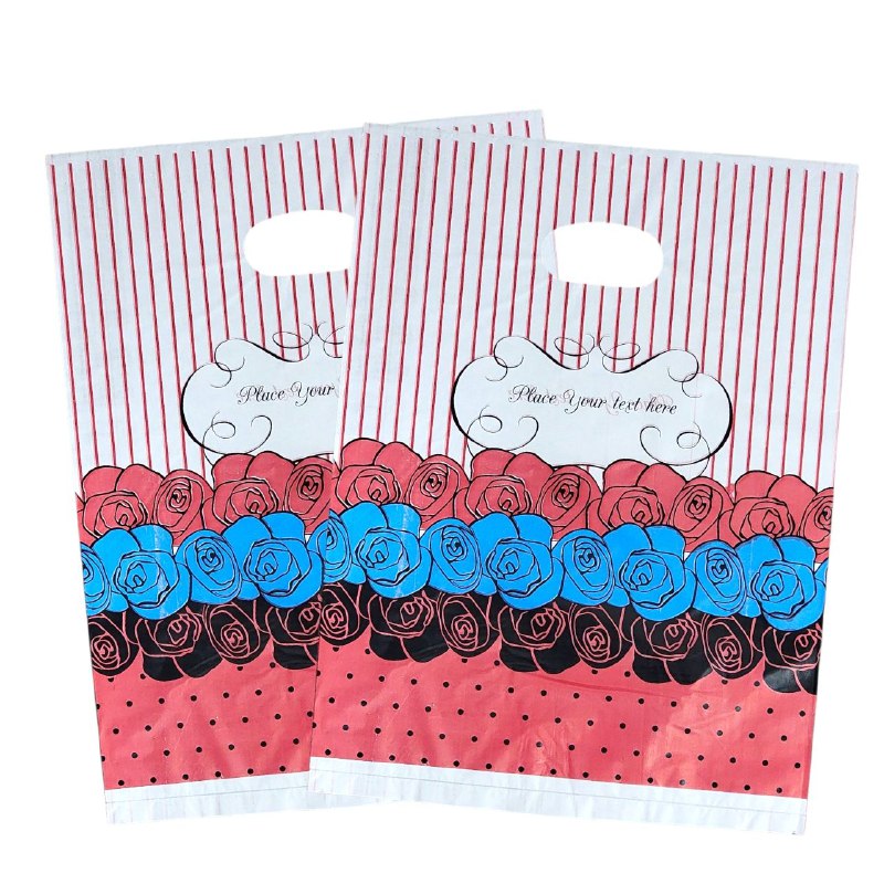 BOLSA DE REGALO PLASTICA MEDIANA 25X35CM, PAQUETE 100UND