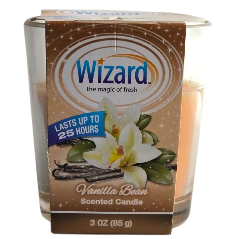 VELA AROMATICA DE VAINILLA WIZARD 85G