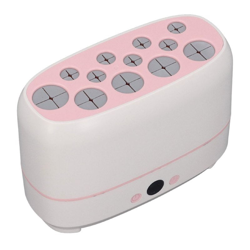 MAQUINA SECADORA DE BROCHAS DE MAQUILLAJE, SECADORA ELECTRICA DE ESPONJAS Y BROCHAS CON 12 AGUJEROS DIFERENTES