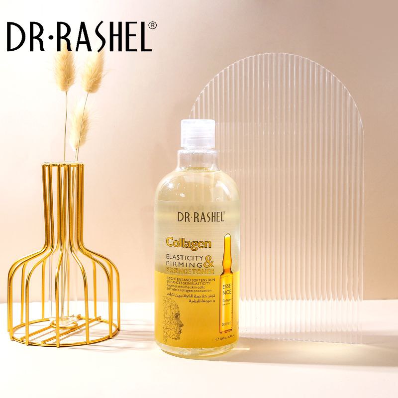 TONICO FACIAL DE ESENCIA DE COLAGENO, EFECTO DE ELASTICIDAD Y REAFIRMANTE, ILUMINA Y SUAVIZA LA PIEL DR RASHEL 500ML