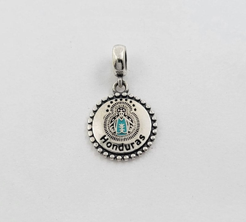 PCHARM4057$1 FORMA VIRGEN DE SUYAPA HONDURAS PANDORA PLATA 9.25