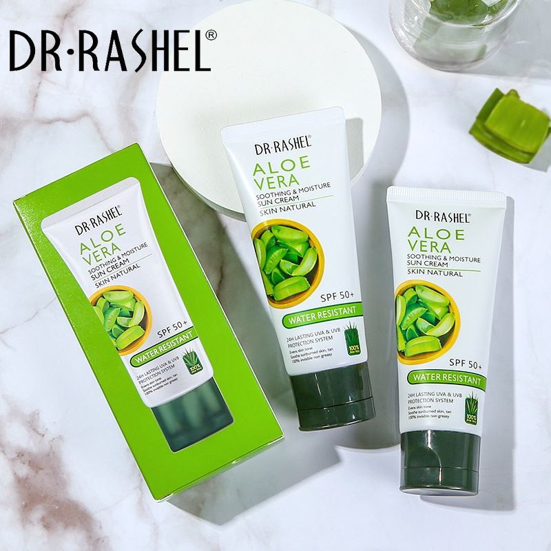 CREMA FACIAL Y PROTECTOR SOLAR CON EXTRACTO DE ALOE VERA DR RASHEL 60G