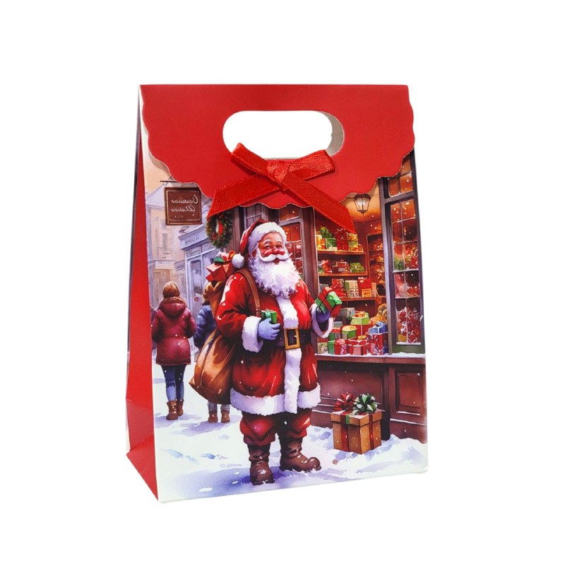 BOLSA DE REGALO NAVIDEÑA MINI PEQUEÑA 16X21CM