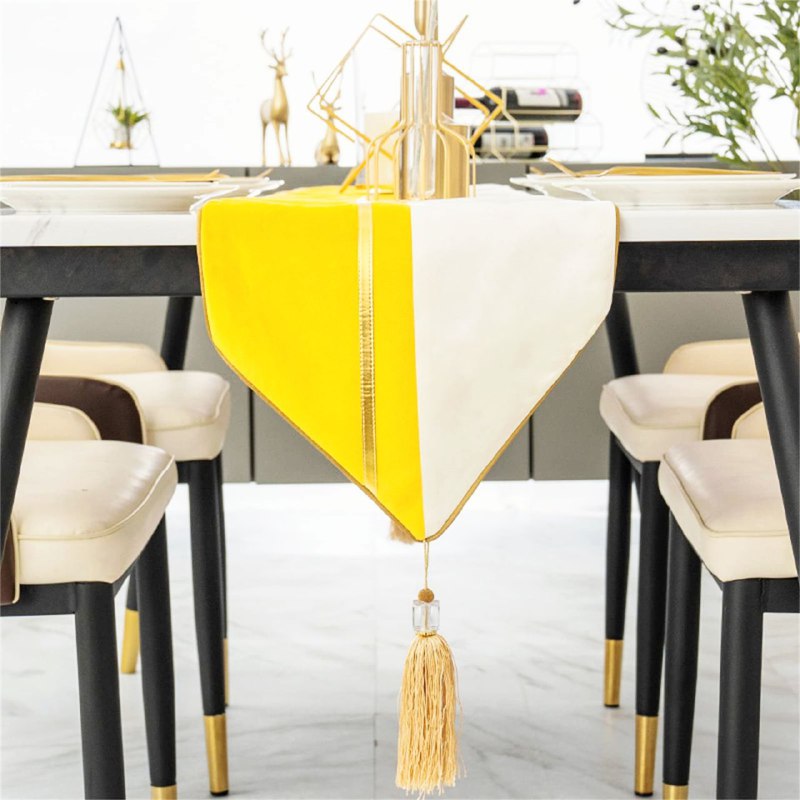 MANTEL PARA MESA ELEGANTE, CAMINO DE COMEDOR, DE LINO, DECORATICO, ESTILO RECTANGULAR 32X210CM