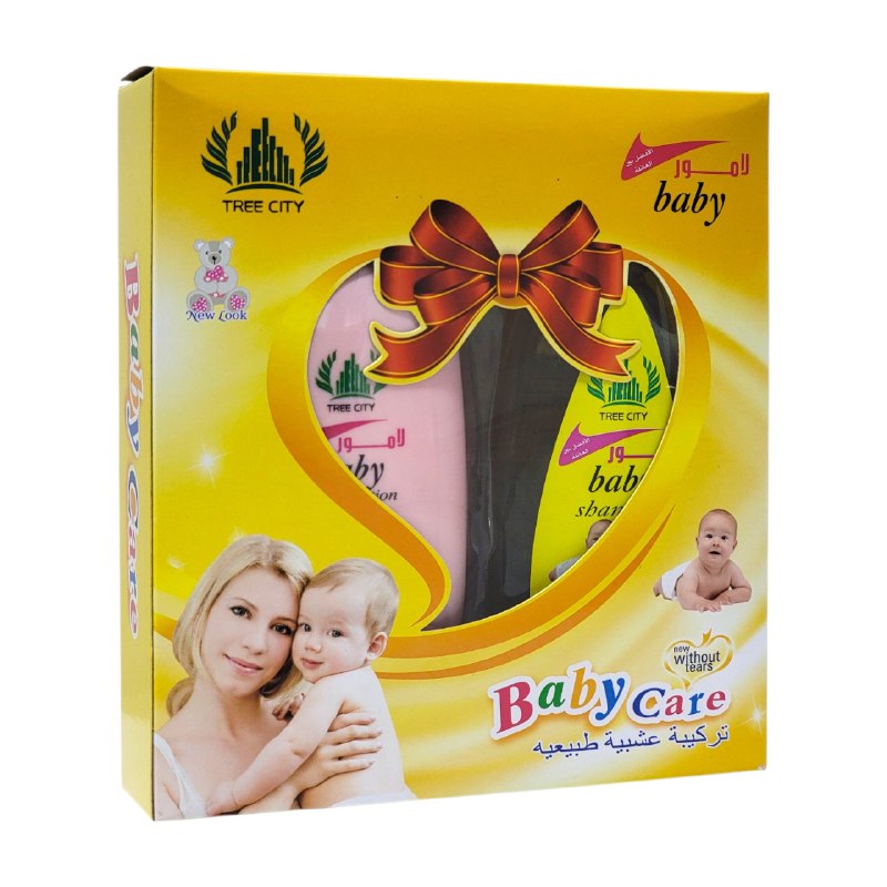 SET DE SHAMPOO Y CREMA CORPORAL APRA BEBES SUAVE Y REFRESCANTE BABY CARE 200MLX2