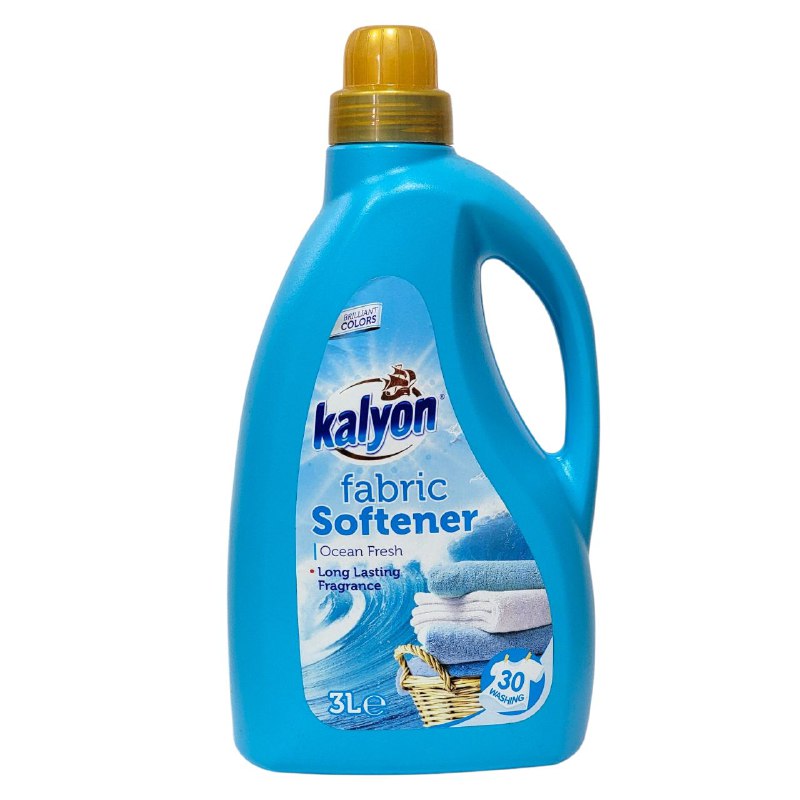 DETERGENTE SUAVITEL, SUAVIZANTE PARA LAVAR ROPA TELAS, FRAGANCIA DE LARGA DURACION PERMANENTE QUE DURA DIAS, FRAGANCIA FRESCURA DEL OCEANO KAYLON 3L
